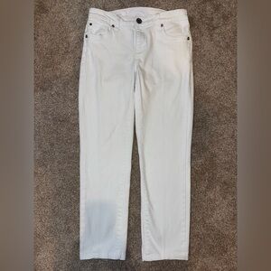 Kut From The Kloth Katy Boyfriend High‎ Rise Ankle Skinny Jeans Size 2 White